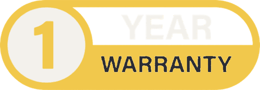 1 year warranty on installations